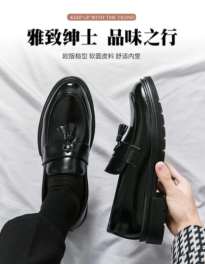 Classic Design Tassels Loafer Shoes Wholesale Durable Fashion Slip on Formal Business Wedding Dress Shoes for Men