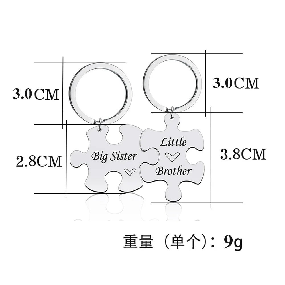 Brother Sister Keychain Set Gifts Christmas Birthday Gifts Family Gifts for Sisters Brothers