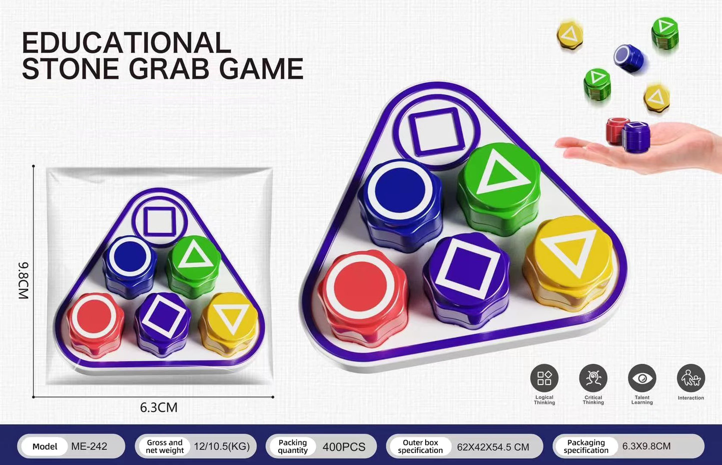 New Educational Toys The Popular Korean Game Gonggi Nori Konggi Stone Game Reaction Exercise Party Toys For Adults And Children