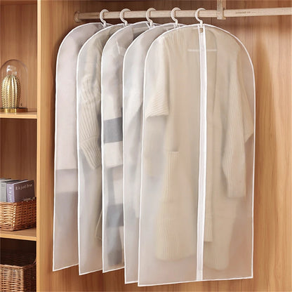 High Quality Custom Printed Clear Transparent PEVA PVC Wedding Dress Garment Bags Large Capacity Clear Plastic Cover Bags