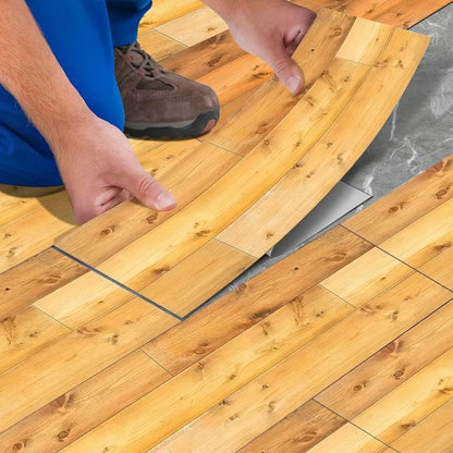 Durable Vinyl Self-Adhesive Non-Slip Floor Stickers Grain Kitchen Tile Decals-Waterproof Peel-And-Stick Flooring Accessories