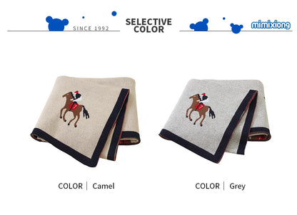 Baby Blankets Knitted Newborn Cute Cartoon Soft Warm Swaddle Kids Bath Towels 100*80cm Toddler Infantil Stroller Bedding Blanket