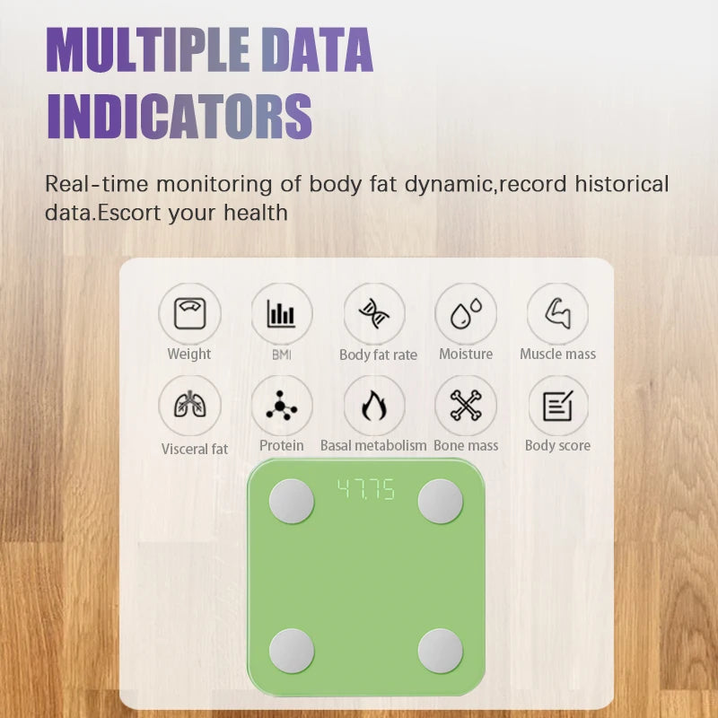 High Quality Household Free App Connected Body Fat Digital Weighing Smart Scales Bmi Highly Accurate  Body Fat Scale