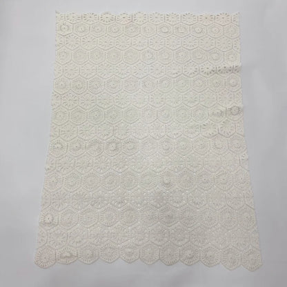 Full Lace Water Soluble Cotton Thread Embroidery Home Fabric Accessories for Clothing for Shoes Bags Fashionable Hollow Design