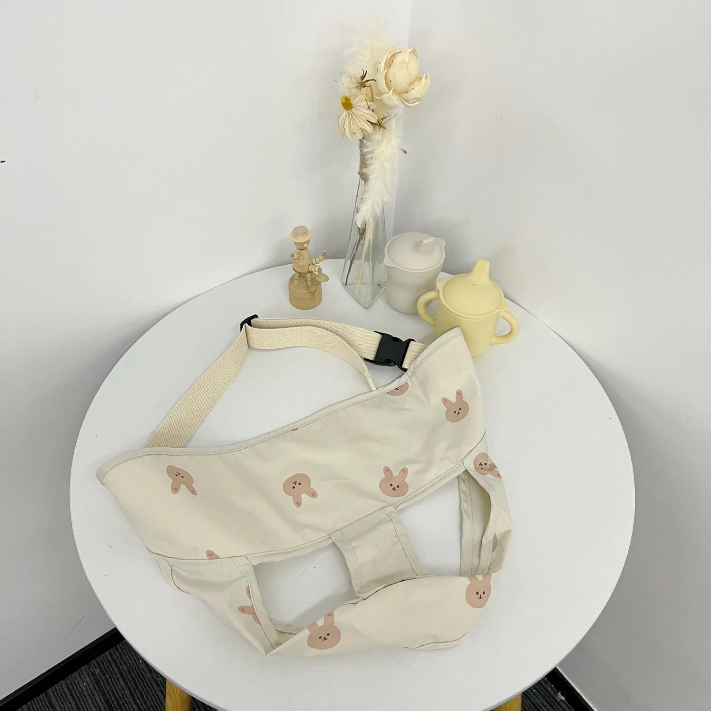 New Cartoon Baby Dining Chair with Safety Fixed Polyester Belt Child Seat Package Featuring Straps