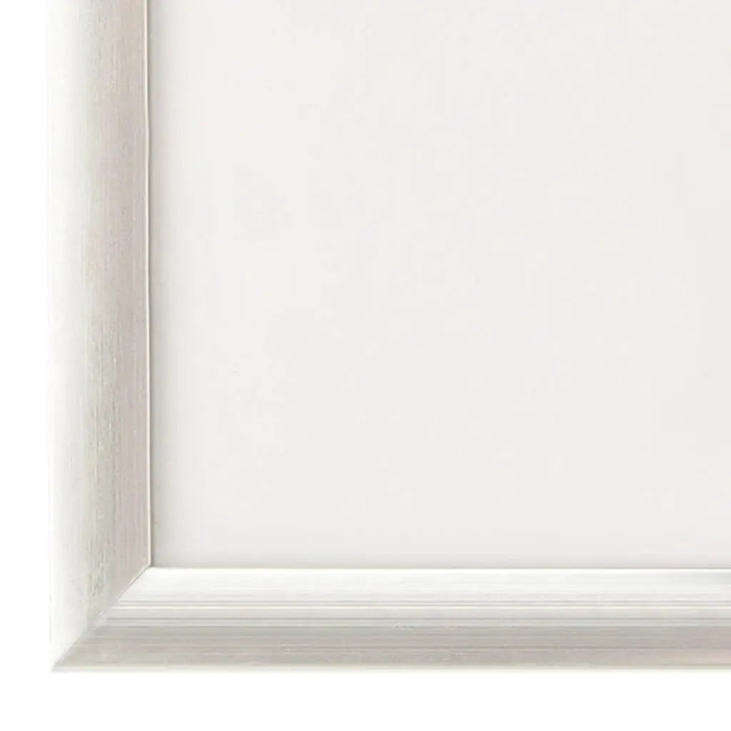 W2B VidaXL Silver PVC MDF PS (Polystyrene) Photo Frame Set of 5 Customizable Logo Gift Box