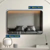 24x36 Inch Classic Modern Chic Bathroom Mirror - Matte Black Rust-Resistant Frame, Shatterproof Glass & Packaging