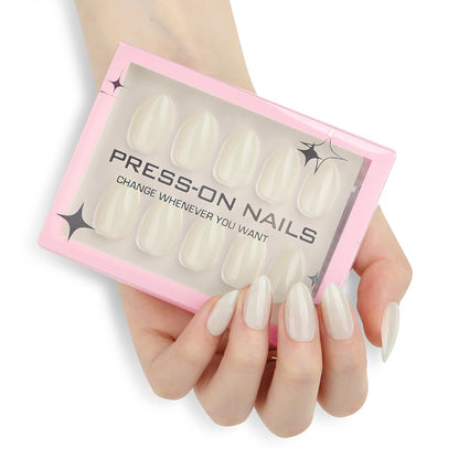 Solid Color press on nails wholesale short fake nails high quality false nails acrylic pmma  custom label Drop Shipping