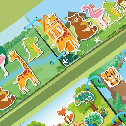 Montessori Educational Toys Preschool Kindergarten Learning Busy Book Sticker Activities for Kids Picture Books XH XHCP-241105