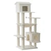 Freestanding Cat Tree US in Stock Free Shipping with Roomy Condo Cozy Hammock Cute House Natural Sisal Rope