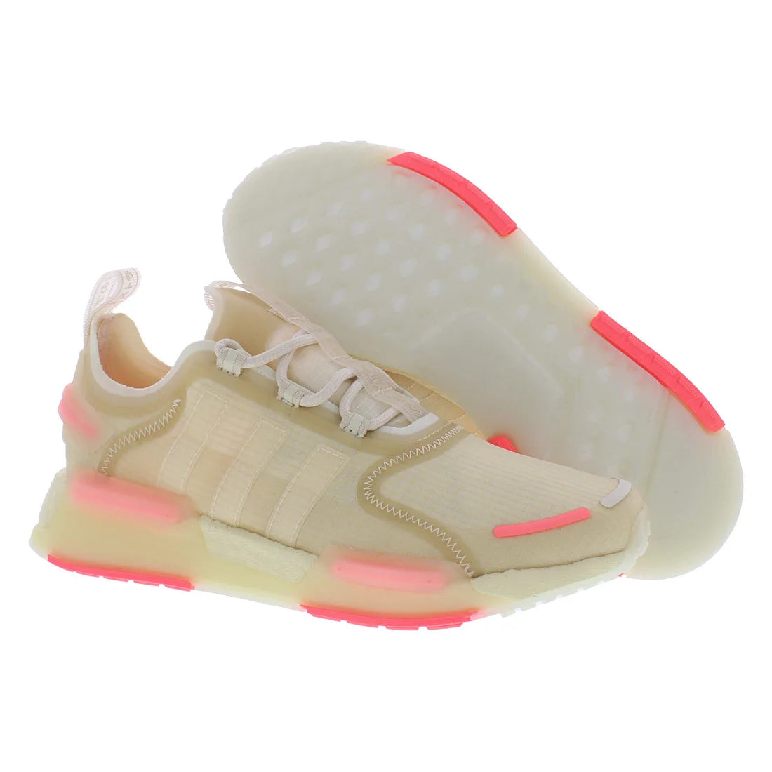 For NMD_V3 Women's Running Shoes Beige/Pink | Vietnam Origin | 100% Authentic