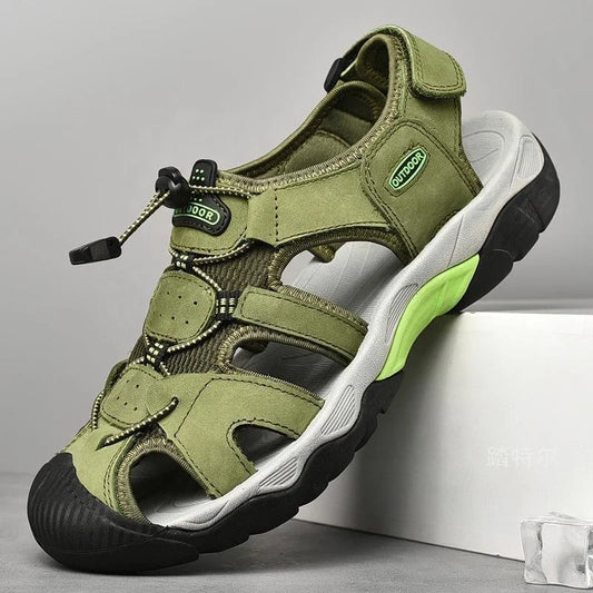 Y 38-48 Plus Size Summer Men's Sandals Outdoor River Tracing Casual Beach Shoes for Men