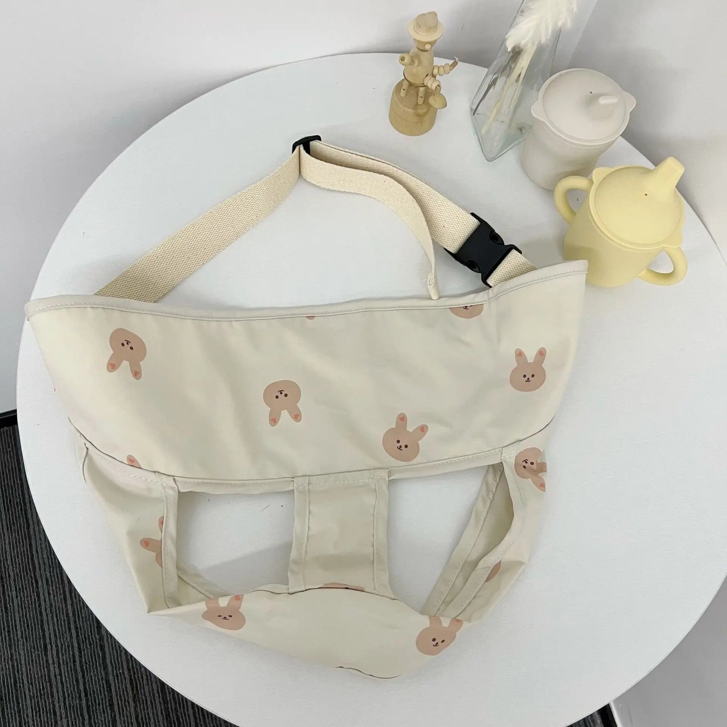 New Cartoon Baby Dining Chair with Safety Fixed Polyester Belt Child Seat Package Featuring Straps