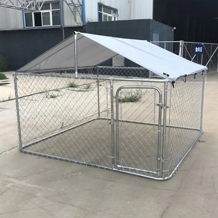 Durable Outdoor Pet Sports Cage With Strong Metal Chain Pet Houses & Furniture