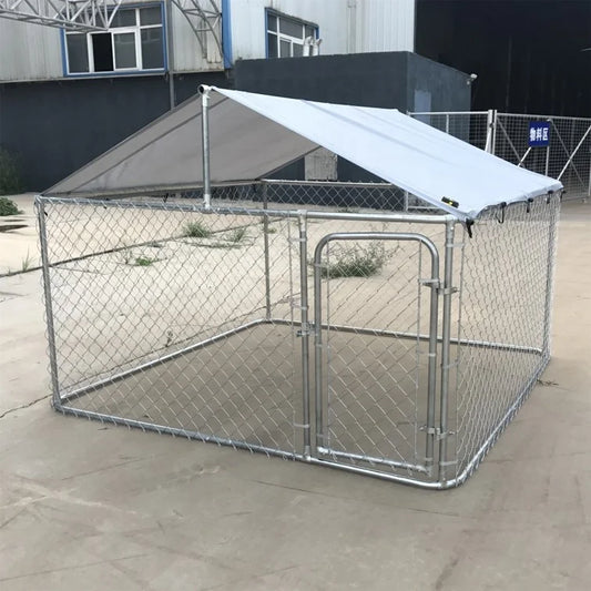 Durable Outdoor Pet Sports Cage With Strong Metal Chain Pet Houses & Furniture
