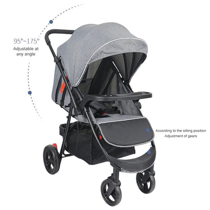Wholesale Folding Prams and 2 in 1 Be-directional Baby Stroller with Car Seat for Toddler