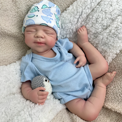 3D Modeling Support 19" Full Silicone Body Reborn Baby Lifelike Open Mouth Fashion Doll Toy for Collectors and Artists
