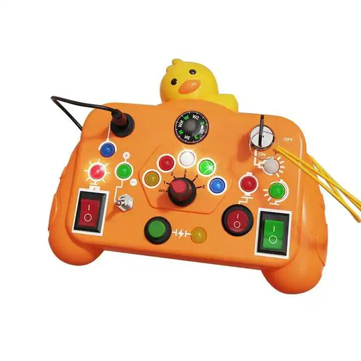 Unisex Kids Busy Machine Montessori Early Learning Puzzle Game 5-7 Years Age Switch Light Enlightenment Cognitive Intelligence