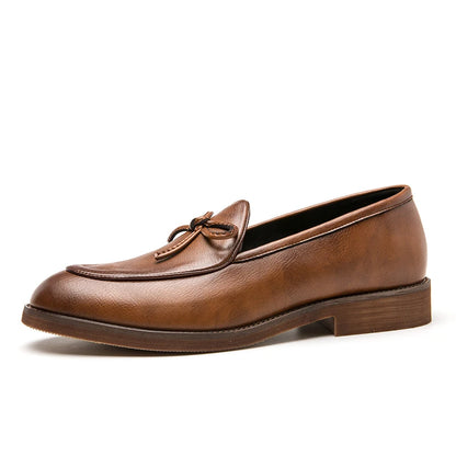 Luxury Designer Dress Shoes for Men Latest Style PU Leather Slip-On Fashion Comfortable Height Increasing Big Size for Winter