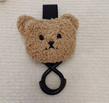 Korean Wind Bear Design Universal Stroller Hooks Mommy Handbag Hooks for Baby Supplies