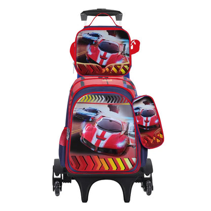 3D Cartoon Children 16 Inch 3PCS School  Bags Set Kids School Backpack  With Pencil Case and Lunch Container for Boy Girl