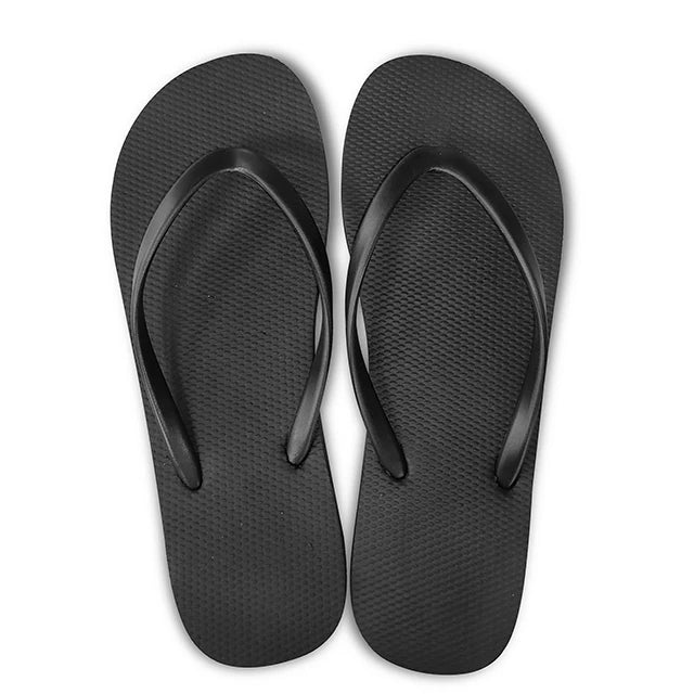 Ladies Mixed-Colour Non-Slip Waterproof Soft Rubber Flip-Flops Women's Beach Sandals for Spring Season