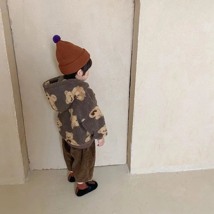 2021 Winter Children's Jacket Boy  Winter Kid's Clothing  Casual  Cashmere Coat Thickening Jackets Coat Kids Padded Jackets