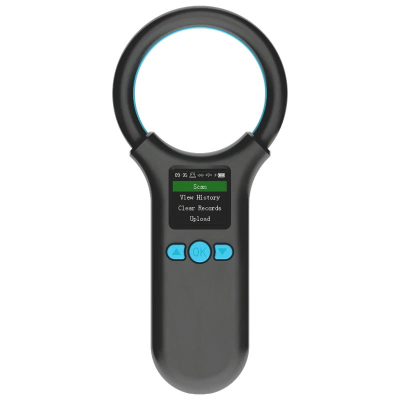 USB/  Pet Microchip Scanner Portable Screen Strap for Cat, Dog and Animal Card Reader Storage Handheld Chip Card Reader