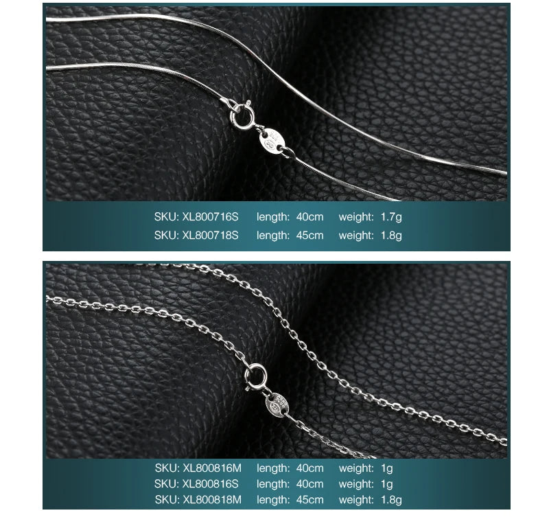 JewelryPalace Genuine 100% 925 Sterling Silver Necklace Ingot Twisted Trace Belcher Snake Bar Singapore Box Chain Necklace Women