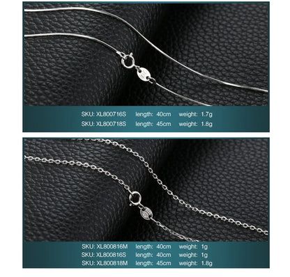 JewelryPalace Genuine 100% 925 Sterling Silver Necklace Ingot Twisted Trace Belcher Snake Bar Singapore Box Chain Necklace Women