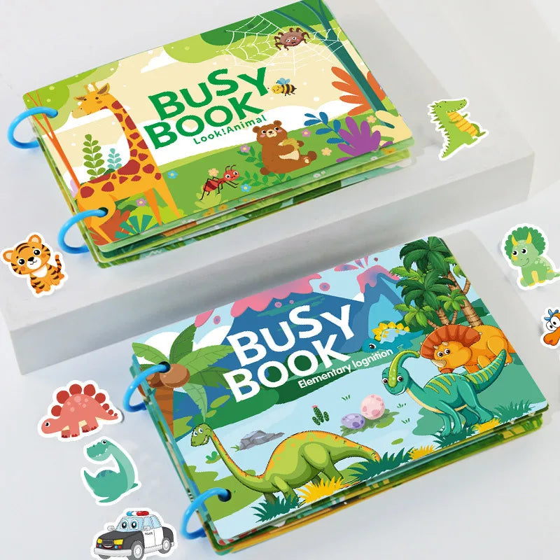 Montessori Educational Toys Preschool Kindergarten Learning Busy Book Sticker Activities for Kids Picture Books XH XHCP-241105