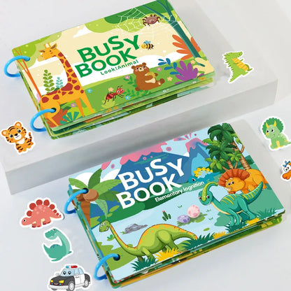 Montessori Educational Toys Preschool Kindergarten Learning Busy Book Sticker Activities for Kids Picture Books XH XHCP-241105