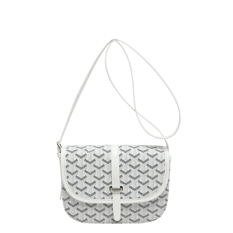 2026 Summer New Fashion French-Style Crossbody Shoulder Bag Unisex Printed Polyester Lining Bag