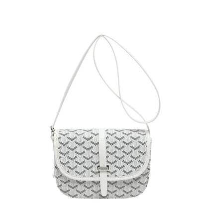 2026 Summer New Fashion French-Style Crossbody Shoulder Bag Unisex Printed Polyester Lining Bag