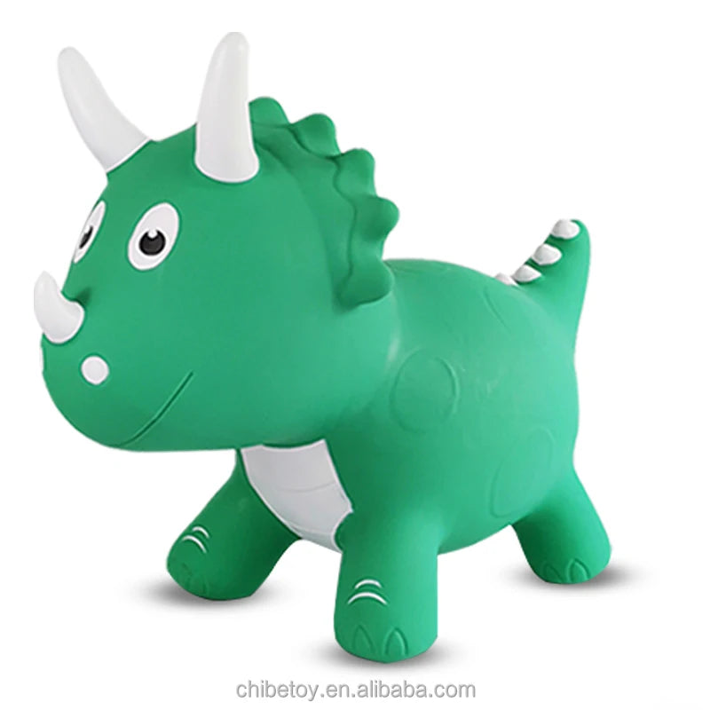 Toddler Outdoor Toy Ride on Inflatable Animal Toy Hopper Pvc Dinosaur Plastic Horse Jump Inflatable Hopping Animal Toys for Kid