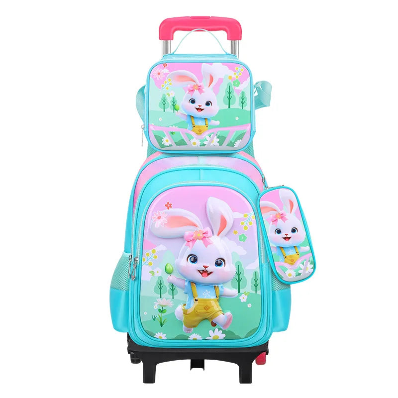 3D Cartoon Children 16 Inch 3PCS School  Bags Set Kids School Backpack  With Pencil Case and Lunch Container for Boy Girl