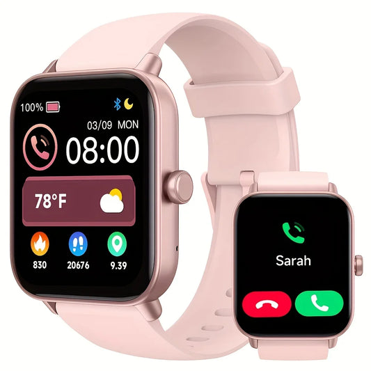 Smart Watch with Wireless Calling,1.83-Inch Full Touchscreen Wireless Smart Watch, Men and Women Smartwatch Answer Make Calls