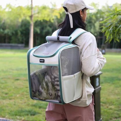 Innovative Traveler Backpack Pet Carrier for Cats and Dogs Collapsible Outdoor Breathable Pet Carrier Backpack