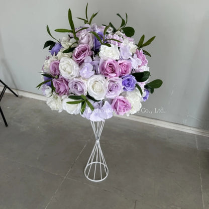 Luxury Wedding Table Candelabra Flower Centerpieces Artificial Flower Arrangement Ball for Display Drops