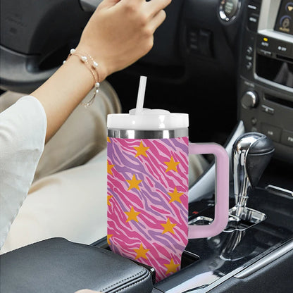 40oz 3D Printed Vacuum Flask Bottle Big Capacity for Travel Business Christmas Gifts Flex Cover Great for Keeping Cold US