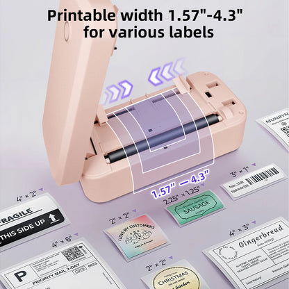 W-Marklife X4 Imprimante Shipping Portable Thermal Label Printer Business 4x6 Inch ROHS Certified USB/Wireless Warehouse Use