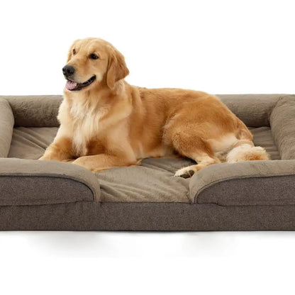Large 5W+ Monthly Sold Orthopedic Dog Bed with Washable Removable Cover Supportive Foam for Big Dogs Made in China