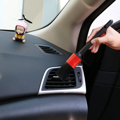 High Quality 5pcs Plastic Car Detailing Brush Kit Wholesale Set for Car Cleaning Air Conditioner Outlet Premium Car Wash Brushes