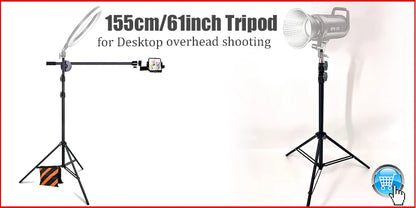 BFOLLOW 30cm T Shape Background Stand with 40cm PVC Backdrop Props for Product Photography Desk Photo Shooting Kit Studio Set
