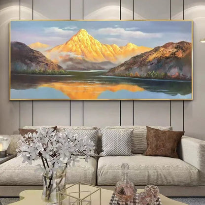 European Style Hand Painted Landscape Custom Oil Painting Canvas Wall Art for Home Decor
