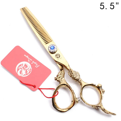 Hair Scissors 5.5" 6.0" 440C Purple Dragon Hairdressing Scissors Cutting Shears Hair Thinning Shears Professional Scissors Z9004