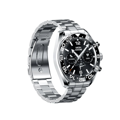 New Products Smartwatch AW35 2024 Round Screen Metal Band Ip67 Waterproof BT Call Heart Rate Sport Business for Men