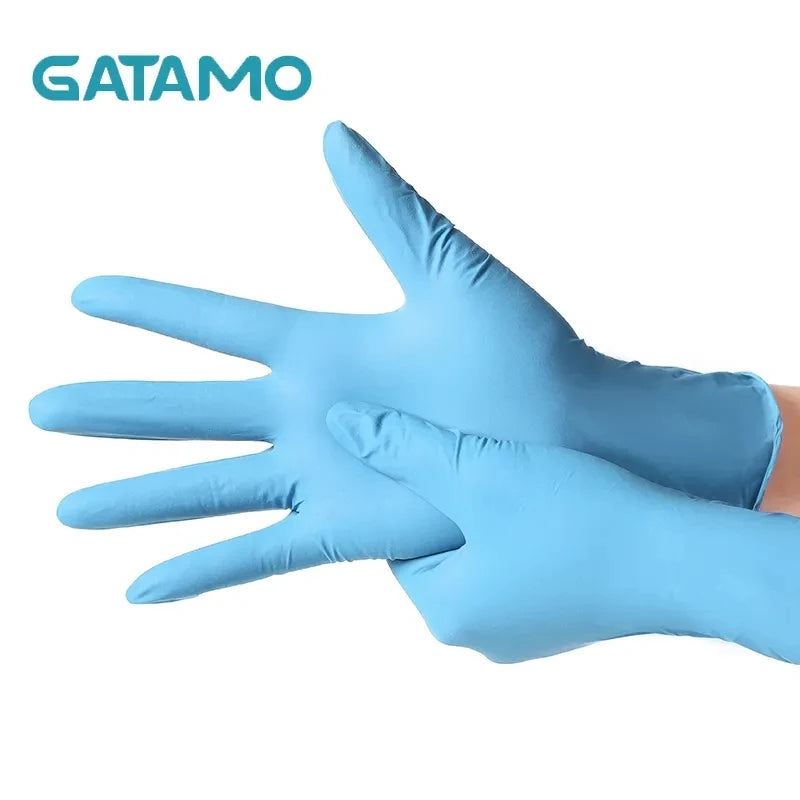 SN047  4mil 6mil Exam Nitrile Gloves Box Examination Food Guantes De Nitrilo Pure Blue Disposable Powder Free Nitrile Gloves