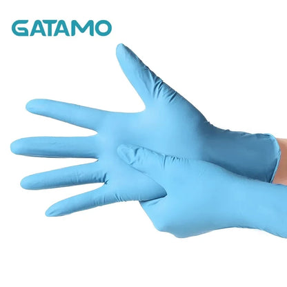 SN047  4mil 6mil Exam Nitrile Gloves Box Examination Food Guantes De Nitrilo Pure Blue Disposable Powder Free Nitrile Gloves