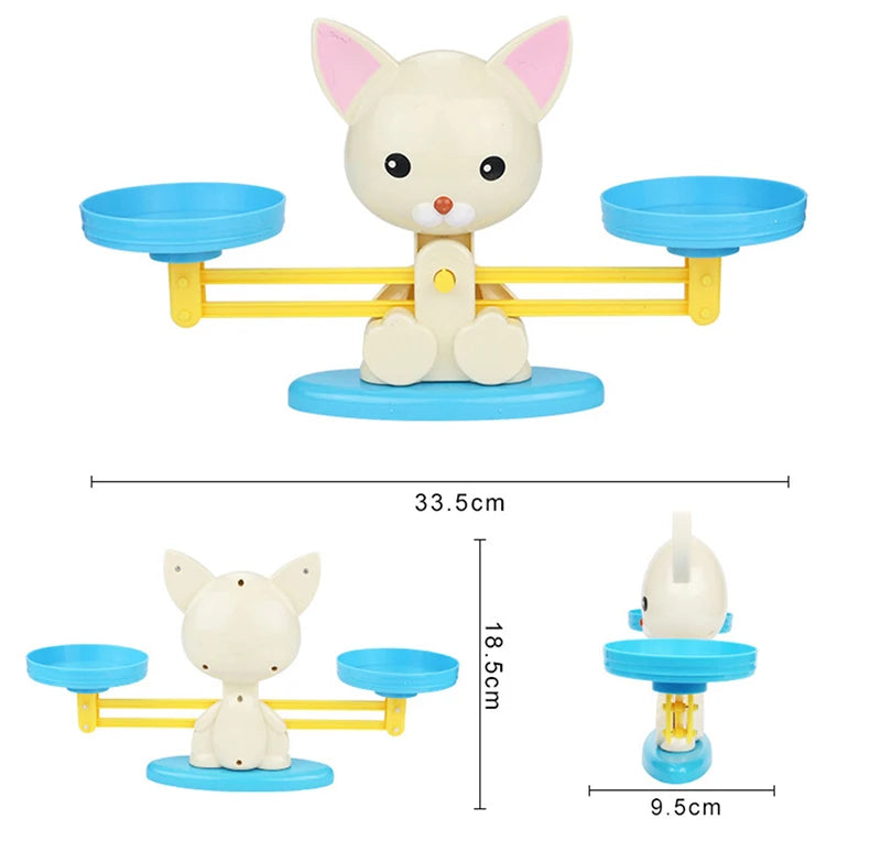 New Montessori Math Toy Monkey Digital Maths Balance Scale Toy Educational Balancing Scale Number Board Game Kids Learning Toys